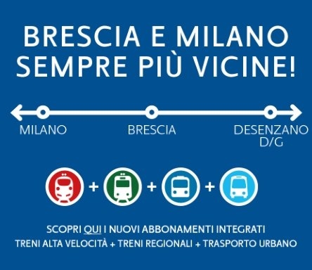 Al via i nuovi abbonamenti integrati Brescia-Milano