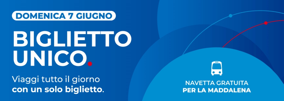 DOMENICA 7 GIUGNO: BIGLIETTO UNICO E NAVETTA GRATUITA PER LA MADDALENA