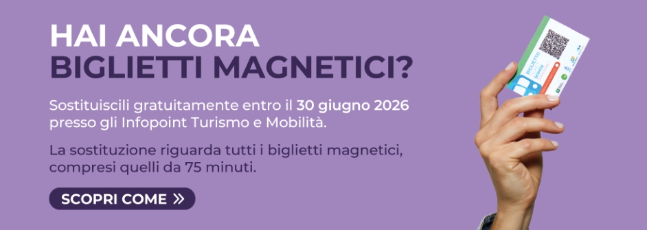 SOSTITUISCI GRATUITAMENTE I TUOI BIGLIETTI MAGNETICI