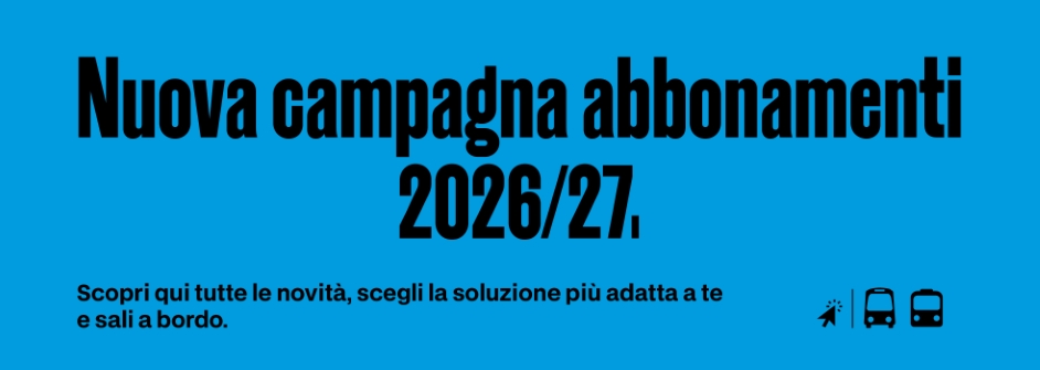NUOVA CAMPAGNA ABBONAMENTI 2026/2027